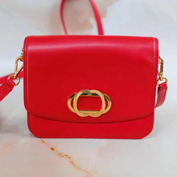Stuart Weitzman Gabriella Red Leather crossbody bag - Picture 4 of 12